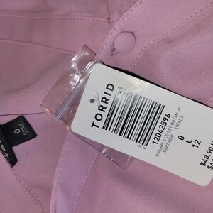 Torrid Purple Button-Up Shirt